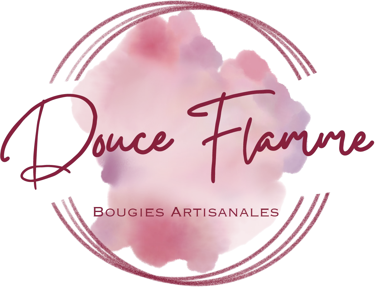 Logo de Douce Flamme, création de bougies artisanales