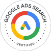 Badge de certification Google Ads Search